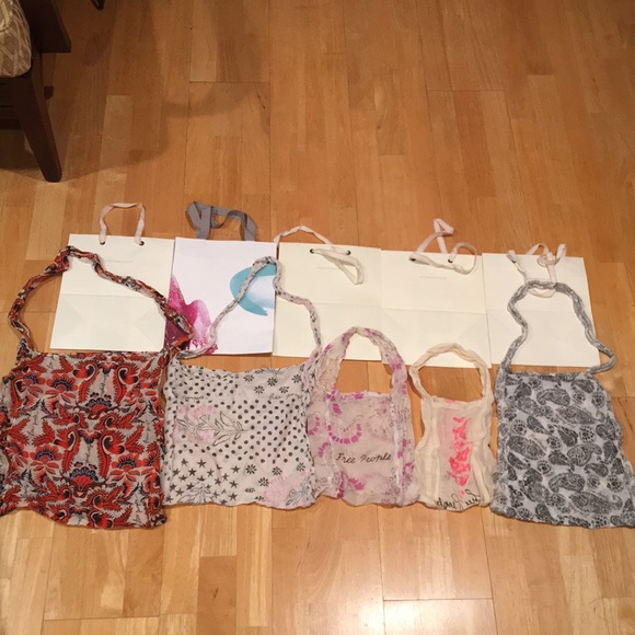Anthropologie & Free People shopping bags (10)